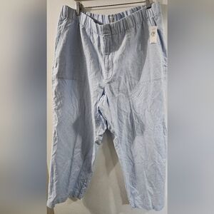 Gap Cotton & Linen Pleated Pants